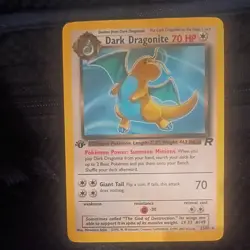 VTG Pokemon Team Rocket 1st Edition Dark Dragonite 5/82Rare HP - Image 1