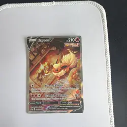 Pokemon Flareon V SWSH179 Sword & Shield Promo Black Star Single Strike 210 HP - Image 1