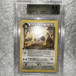 2000 1st Edition Pokemon Rocket Dark Persian #42 Beckett 9.5 - Image 1