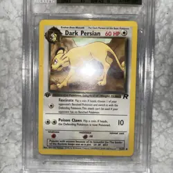 2000 1st Edition Pokemon Rocket Dark Persian #42 Beckett 9.5 - Image 3