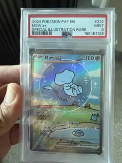 MEW EX 232/091 PSA 9 SPECIAL ILLUSTRATION RARE SIR PALDEAN FATES POKEMON TCG - Image 1