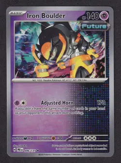 Pokemon TCG Iron Boulder 046/131 Masterball Holo Prismatic Evolutions Near Mint - Image 1