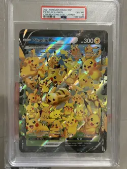 [PSA 10] Pikachu V-UNION Celebrations Collection Promo Holo JUMBO POKEMON - Image 3