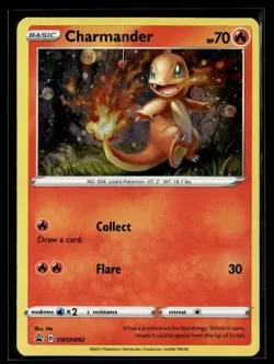 Pokemon TCG SWSH: Sword & Shield #SWSH092 Charmander Cosmos Holo - Image 1