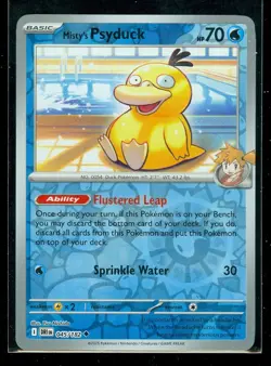 Pokemon MISTY'S PSYDUCK 045/182 - Destined Rivals - Rev Holo - MINT - Image 1