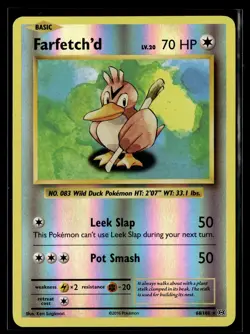 Pokemon TCG XY - Evolutions #68/108 Farfetch'd REVERSE HOLO - Image 1