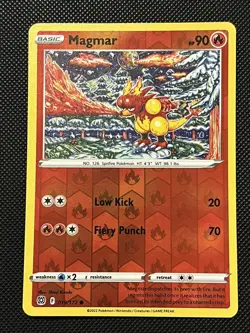 Pokemon Brilliant Stars - Magmar - 019/172 - Reverse Holo - M/NM - Image 2