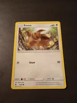 Pokemon Hidden Fates Eevee Common Card 49/68 NM - Image 1