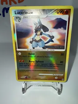 Pokemon Lucario Diamond & Pearl Reverse Holo 6/130 90 HP B1 - Image 2