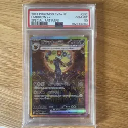 2024 Pokemon TCG Umbreon ex 217/SV8a Special Art Rare Japanisch PSA 10 - Image 1