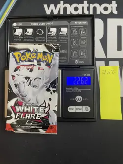 GOD PACKU 22.62g VERY HEAVY White Flare Pokemon Sealed Booster Pack New - Image 1