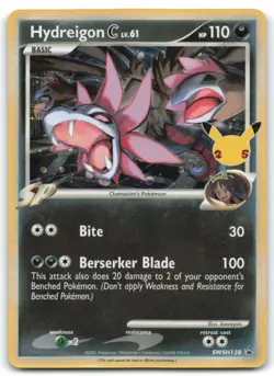 Hydreigon C lv.61 #SWSH138 SWSH: Sword & Shield Promo Cards Black Star Holo HP - Image 1