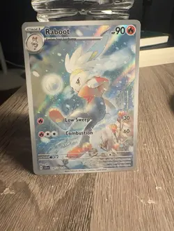 Pokemon Raboot Illustration Rare Holo 147/142 SV07 Stellar Crown Stage 1 90 HP - Image 1