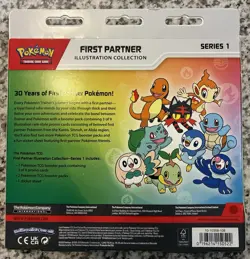 Pokemon First Partner Illustration Collection Sealed Series 1 + Mega Phantasmal - Image 2