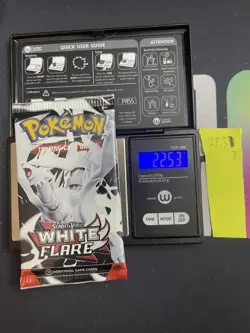 GOD PACKU 22.53g VERY HEAVY White Flare Pokemon Sealed Booster Pack New - Image 1