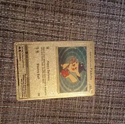Special Delivery Pikachu Metal Holo Promo Black Star (SWSH) 60 HP English - Image 1
