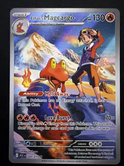 ETHAN'S MAGCARGO 222/217 ILLUSTRATION RARE ME: ASCENDED HEROES POKEMON NEAR MINT - Image 1