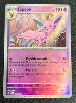 Espeon 033/131 Prismatic Evolutions Poke Ball Reverse Holo Pokemon TCG Card NM - Image 1