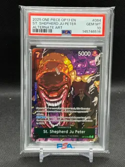 2025 ONE PIECE OP13-CARRYING ON HIS WILL ST. SHEPHERD JU PETER ALT ART PSA 10 - Image 1