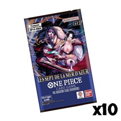 LOT 10 BOOSTER 12 CARTES ONE PIECE OP14 LES SEPT DE LA MER D'AZUR FR NEUF SCELLE - Image 1