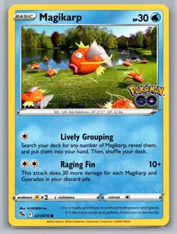 Magikarp Pokemon GO #021/078 Common Pokemon Card - Image 1
