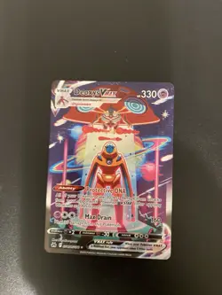 Pokemon Card Deoxys VMAX GG45/GG70 Crown Zenith Galarian Gallery - Image 1