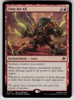 Pain for All Rare Edge of Eternities 151 MTG Near Mint 2025 - Image 1