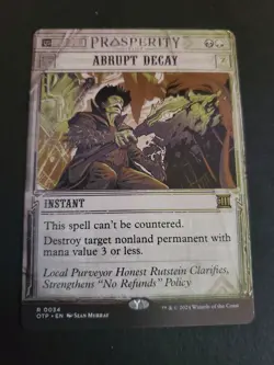 Abrupt Decay Breaking News MTG OTP OTJ NM - Image 1