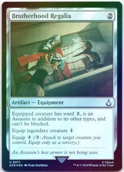 Brotherhood Regalia Foil U Universes Beyond: Assassin's Creed 71 NM - Image 1