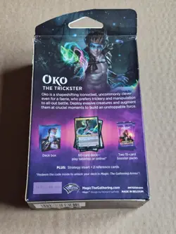 Magic The Gathering THRONE ELDRAINE Oko TRICKSTER Blue Green N Planeswalker Deck - Image 3