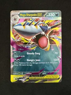 Pokemon TCG Mega Sharpedo Ex Double Rare Holo 061/094 - Image 1