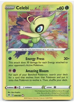 Pokemon TCG: Celebi Amazing Rare~009/185~Vivid Voltage~NM - Image 2