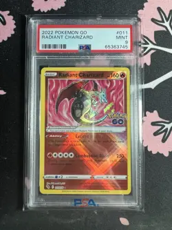 2022 Pokemon Go Radiant Charizard #11 011/078 PSA 9 MINT EN - Image 1
