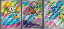 PokeMon Alola First Partners Set, Rowlet, Litten, Popplio - Image 1