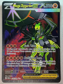 Mega Zygarde ex 104/088 Ultra Rare Perfect Order Pokemon Near Mint - Image 1