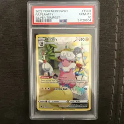2022 Pokemon SWSH Silver Tempest #TG03 Flaaffy Full Art PSA 10 Gem Mint W/ Elesa - Image 1