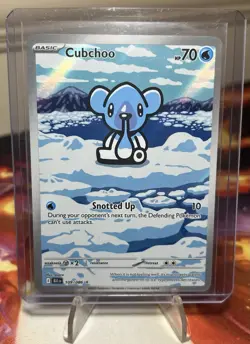 Pokemon TCG Black Bolt - Cubchoo - Illustration Rare #109/086 - NM/MINT - Image 1