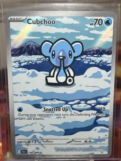 Pokemon TCG Black Bolt - Cubchoo - Illustration Rare #109/086 - NM/MINT - Image 2