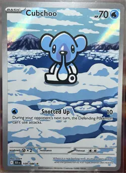 Pokemon TCG Black Bolt - Cubchoo - Illustration Rare #109/086 - NM/MINT - Image 5