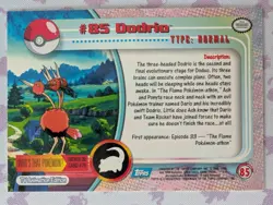2000 Topps Pokemon Blue Logo TV Animation Edition Doduo/Dodrio #84/85 - Image 5