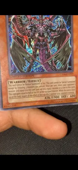 Destiny HERO - Plasma CT04-EN003 Limited Edition Secret Rare FULL HOLO BLEED - Image 3