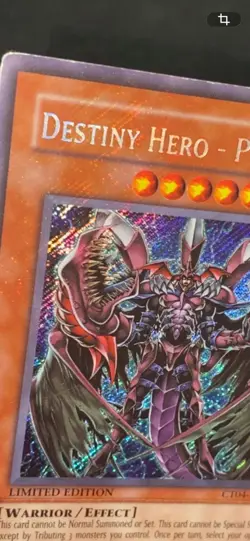 Destiny HERO - Plasma CT04-EN003 Limited Edition Secret Rare FULL HOLO BLEED - Image 4