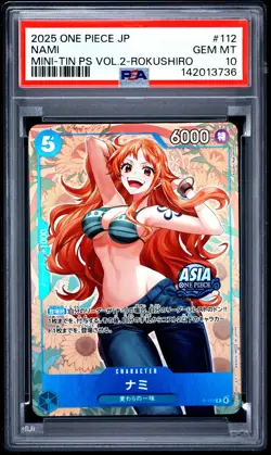Nami PSA10 2025 One Piece Japanese Mini-Tin Vol.2-Rokushiro #112 - Image 1