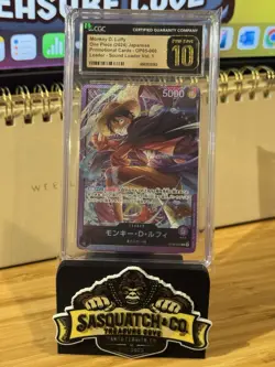 One Piece TCG CGC Pristine 10 Monkey D Luffy OP05-060 - Image 1
