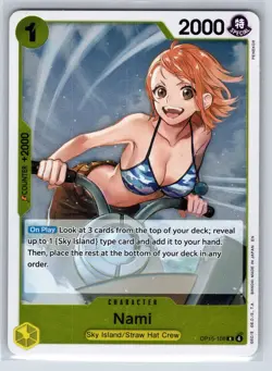 Nami OP15-108 Rare Adventure on Kami's Island One Piece Foil Near Mint - Image 1