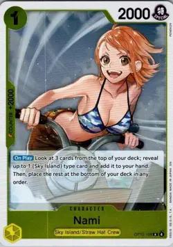 Nami OP15-108 Rare Adventure on Kami's Island One Piece Foil Near Mint - Image 1
