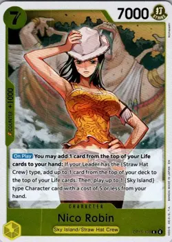 Nico Robin OP15-109 Rare Adventure on Kami's Island One Piece Foil Near Mint - Image 1
