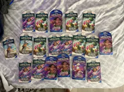 Disney Lorcana Lot 19 Sleeved Booster Packs Archazia's Island & Shimmering Skies - Image 1
