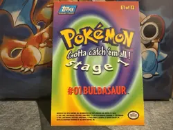 1999 Pokemon movie animation card #01 Bulbasaur E1 of 12 *NM* - Image 2