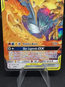 Pokemon Moltres Zapdos Articuno GX TCG Holo Card 44/68 Tag Team - Image 5